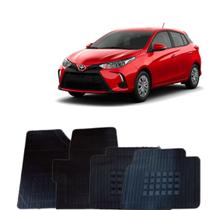 Jogo de Tapete de Borracha Yaris 2018 até 2023 4 Peças Preto Jogo de Tapete de Borracha Yaris 2018 até 2023 4 Peças Preto