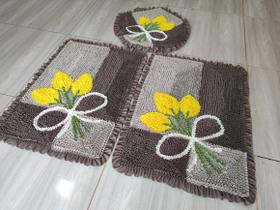 Jogo de Tapete Frufru Banheiro