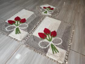 Jogo de Tapete Frufru Banheiro