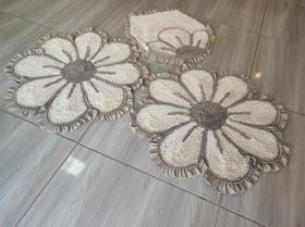 Jogo de Tapete Frufru Banheiro