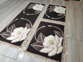 Jogo de Tapete Frufru Cozinha