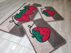 Jogo de Tapete Frufru Cozinha