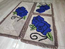 Jogo de Tapete Frufru Cozinha Jogo de Tapete Frufru Cozinha