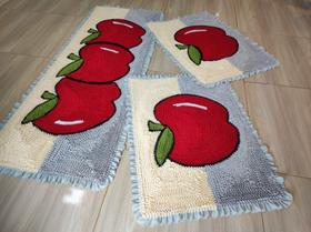 Jogo de Tapete Frufru Cozinha