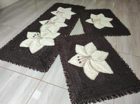 Jogo de Tapete Frufru Cozinha Jogo de Tapete Frufru Cozinha