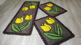 Jogo de Tapete Frufru Cozinha