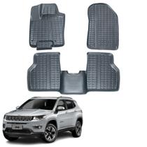 Jogo de Tapete Jeep Compass 2017 2018 Borracha