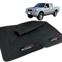 Jogo de Tapete L200 2000 a 2005 Borracha Com Logo Jogo de Tapete L200 2000 a 2005 Borracha Com Logo