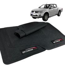 Jogo de Tapete L200 Triton 2008 a 2013 Borracha Com Logo Jogo de Tapete L200 Triton 2008 a 2013 Borracha Com Logo