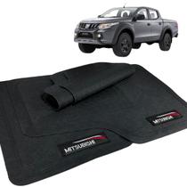 Jogo de Tapete L200 Triton 2020 a 2022 Borracha Com Logo Jogo de Tapete L200 Triton 2020 a 2022 Borracha Com Logo