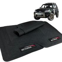 Jogo de Tapete Pajero Tr4 2000 a 2005 Borracha Com Logo