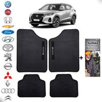 Jogo de Tapete para Carro Nissan Kicks Versa Sentra+Cheirinho Automotivo Radnaq Quasar Perfume