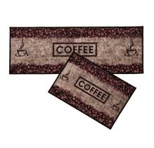 Jogo de tapete para cozinha Bistrô Corttex com 2 peças tapete + passadeira