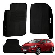 Jogo de Tapete Para Onix 2012 2013 2014 2015 2016 2017 Kit Carpete Automotivo 3 peças