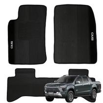 Jogo de Tapete Para S10 Cabine Dupla 2012 2013 2014 2015 2016 a 2025 Carpete de Carro