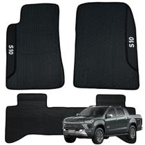 Jogo de Tapete Para S10 Cabine Dupla 2012 2013 2014 2015 2016 a 2025 Carpete de Carro