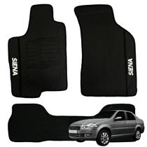 Jogo de Tapete Para Siena 2001 2002 2003 2004 2005 2006 2007 2008 a 2012 Kit Automotivo 3 PCS