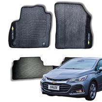 Jogo de Tapete Personalizado Cruze 2020 2021 2022 2023 2024 Com Nome Logo Bordado Novo Lavavel Traseiro Inteiriço Impermeavel Resistente