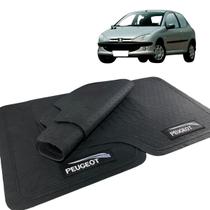 Jogo de Tapete Peugeot 206 2000 a 2005 Borracha Com Logo Jogo de Tapete Peugeot 206 2000 a 2005 Borracha Com Logo