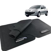 Jogo de Tapete Peugeot 207 2009 a 2015 Borracha Com Logo