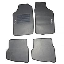 Jogo de Tapete Racing Universal 4 Peças Grafite
