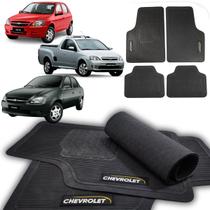 Jogo de Tapetes Automotivos Emborrachados Universal para Carros da Chevrolet GM - 04 peças