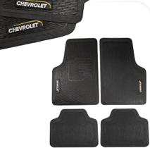 Jogo de Tapetes Automotivos Emborrachados Universal para Carros da Chevrolet GM - 04 peças