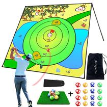 Jogo de tapetes de golfe Airaperto 207x207cm com 32 bolas