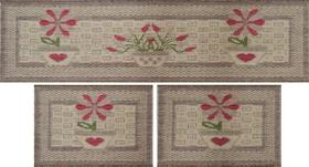 Jogo De Tapetes De Sisal Para Cozinha Rayza