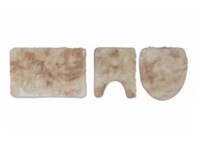 Jogo de Tapetes para Banheiro Congo Mix - Niazitex 3 Peças