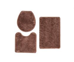 Jogo De Tapetes Para Banheiro Felpudo Antiderrapante Macio 3 Peças Classic Nude Oasis