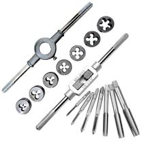 Jogo De Tarracha E Macho Fêmea Pente Abre Rosca 16 Peças