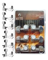 Jogo De Tarraxa Blindada Myth Para Violão Guitarra 3+3