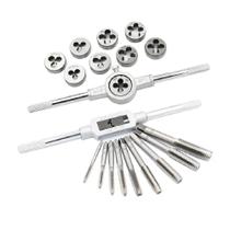 Jogo de Tarraxa e Cossinete Kit Rosqueamento Manual 20 Peças