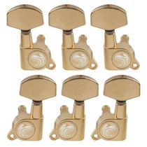 Jogo De Tarraxas Blindadas Douradas Para Guitarra Violão 3x3 Jogo De Tarraxas Blindadas Douradas Para Guitarra Violão 3x3