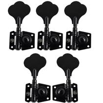 Jogo De Tarraxas Jazz Bass Pretas Vintage Thida Baixo 5 Cordas 4x1