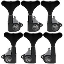 Jogo de Tarraxas Preta Blindada Para Contra Baixo Thida 6 Cordas 3x3