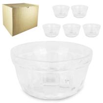 Jogo De Tigela De Vidro Redonda Para Sobremesa Jade Com 6 Pecas 460ml 12cm De Ø - ORIGINAL LINE