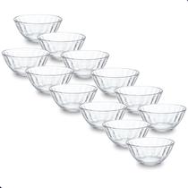 Jogo De Tigelas Bowl Vidro Kit 12 Peças Para Sobremesa