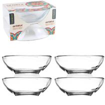 Jogo de Tigelas de Vidro 2 Peças Gotinga 410ml para Sobremesas Petiscos Jogo de Tigelas de Vidro 2 Peças Gotinga 410ml para Sobremesas Petiscos