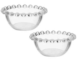 Jogo de Tigelas de Vidro Pérola Collection - 2 peças - 8,6cm - Dolce Home