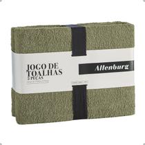 Jogo de Toalha 2 Banho 2 Rosto 1 Piso Altenburg 100 Algodão Excelente Absorção Felpuda Macia 5 Peças
