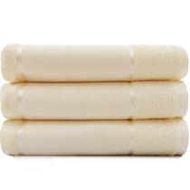 Jogo De Toalha 3 Peças Rosto Para Bordar 100% Algodão - Multiarte Dohler - Emcompre