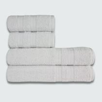 Jogo de Toalha 4 pçs Gigante Felpuda Itália Soft 100% Algodão Branco Kit 3un Jogo de Toalha 4 pçs Gigante Felpuda Itália Soft 100% Algodão Branco Kit 3un
