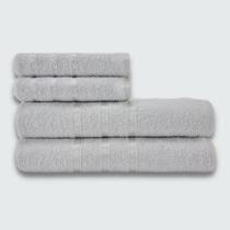 Jogo De Toalha 4 Peças Verona Luxo Beka 100% Algodão Branco Jogo De Toalha 4 Peças Verona Luxo Beka 100% Algodão Branco