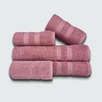Jogo De Toalha 5 Pçs Gigante Felpuda Itália Soft 100% Algodão Rose Jogo De Toalha 5 Pçs Gigante Felpuda Itália Soft 100% Algodão Rose