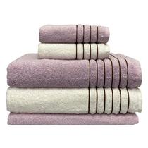 Jogo de toalha 5 peças Jogo de banho 100% algodão kit de Toalha Banhão gramatura 500 marca Casa da T