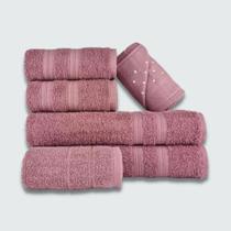Jogo De Toalha 6 Ps Gigante Felpuda Itlia Soft 100% Algodo Rose Jogo De Toalha 6 Ps Gigante Felpuda Itlia Soft 100% Algodo Rose