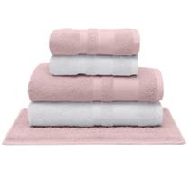 Jogo De Toalha Aliance Fio Egípcio Dusty Rose/Branco 5 Peças - Buettner Jogo De Toalha Aliance Fio Egípcio Dusty Rose/Branco 5 Peças - Buettner