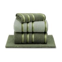 Jogo de Toalha Banhão 4 Peças Classic 100% Algodão Premium Gramatura 390 Cor:Verde Bandeira/Verde Ervas